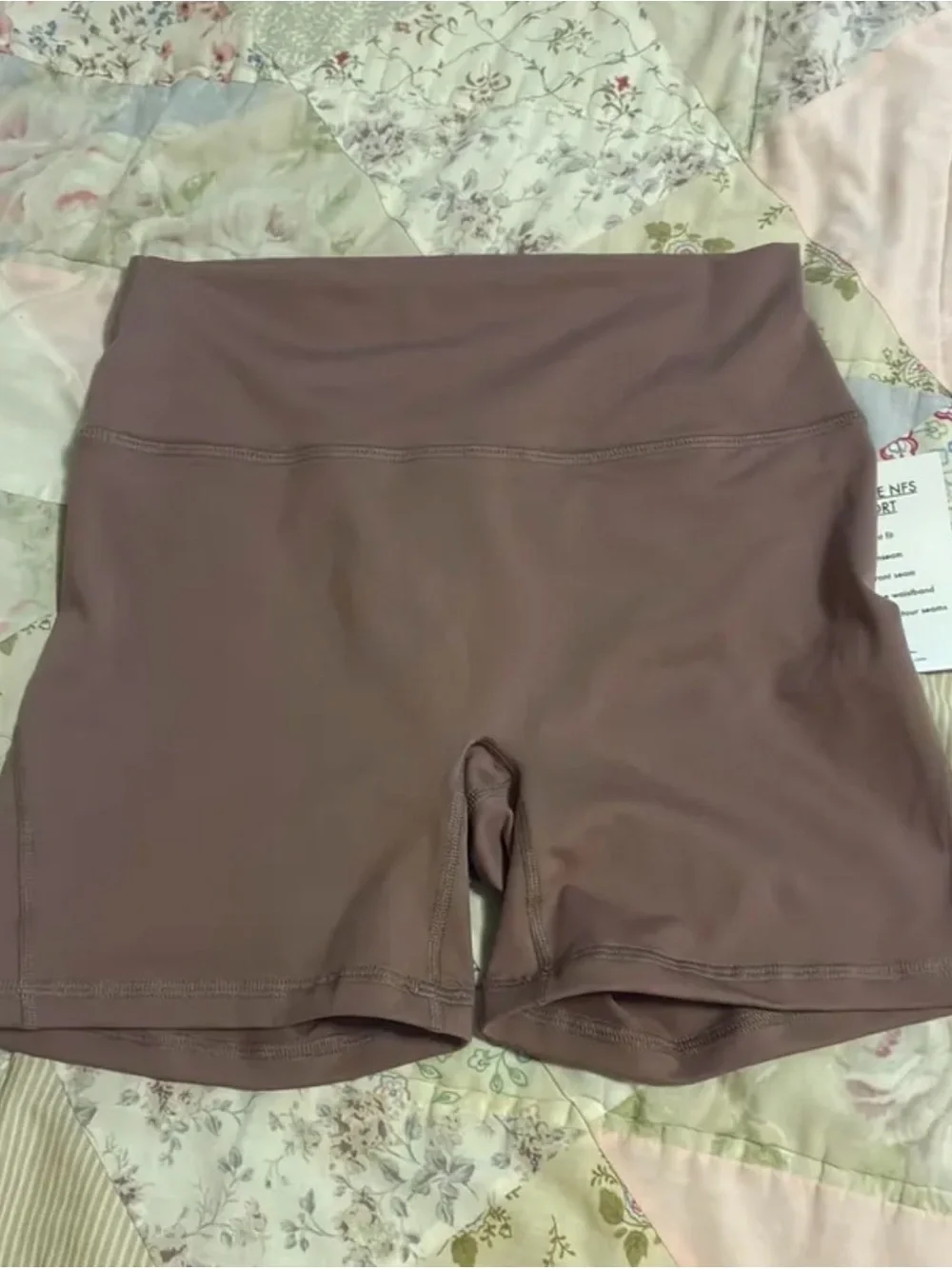 Fleo Mauve Women's High-Rise Bike Shorts